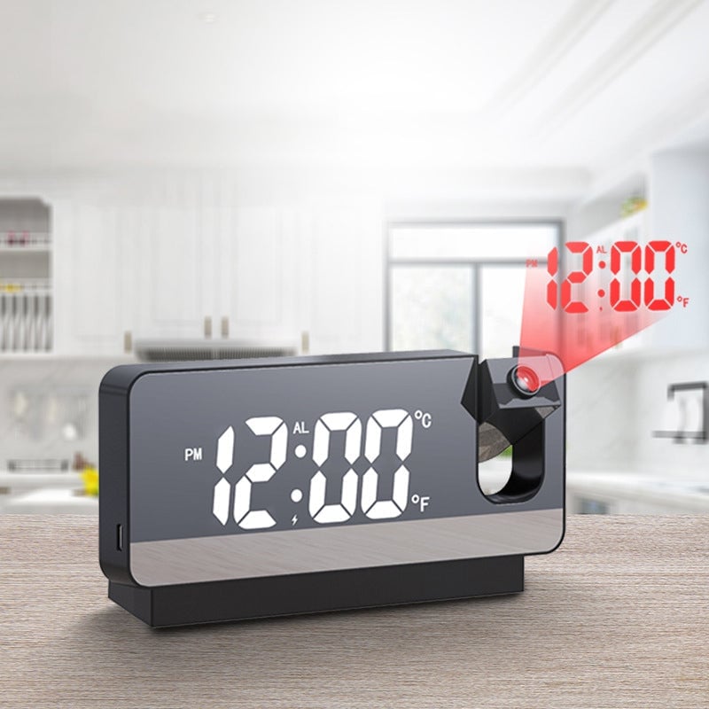 Mirror Projection Alarm Clock