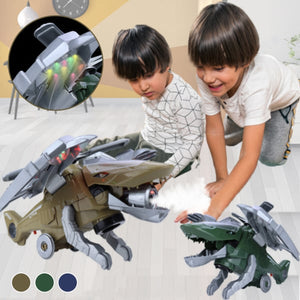 LED Transforming Dinosaur Helicopter Toy