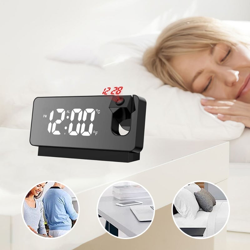 Mirror Projection Alarm Clock
