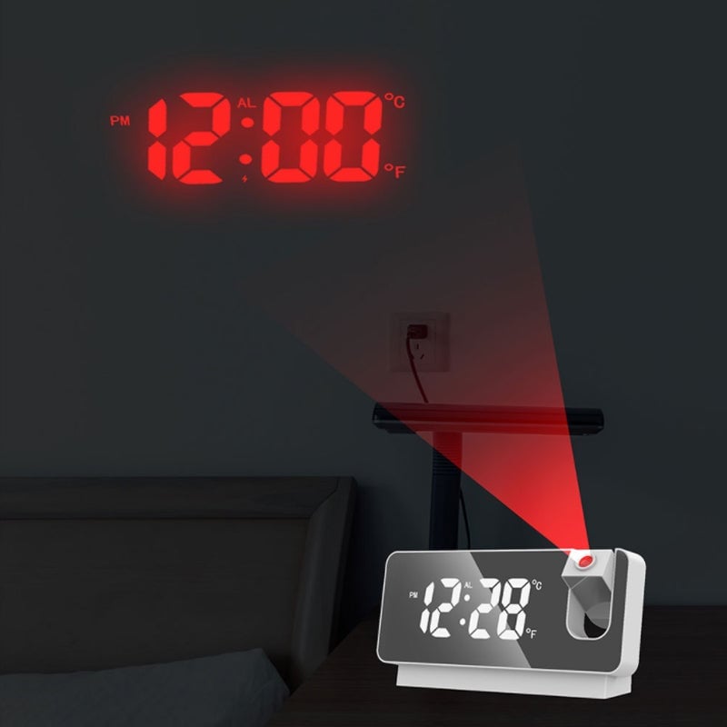 Mirror Projection Alarm Clock