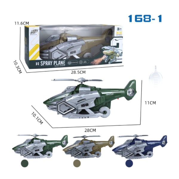LED Transforming Dinosaur Helicopter Toy
