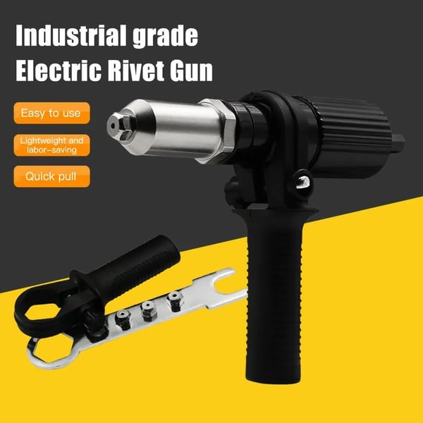 Pack Of 02 - Professional rivet gun adapter set with 4 nozzle screws