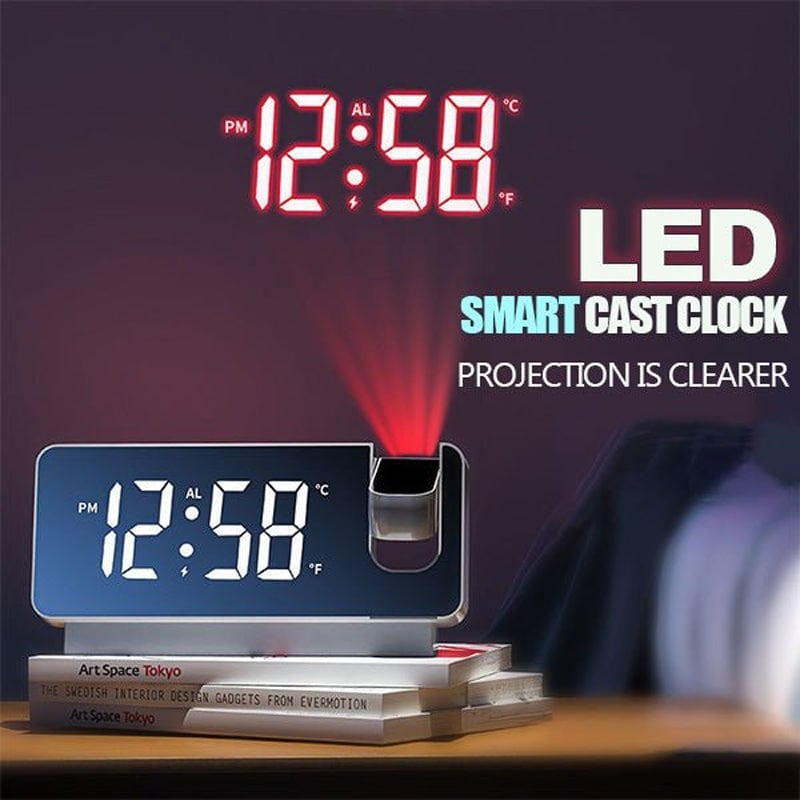 Mirror Projection Alarm Clock